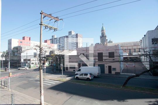 Quarto Vista de kitnet/studio à venda com 1 quarto, 43m² em Farroupilha, Porto Alegre