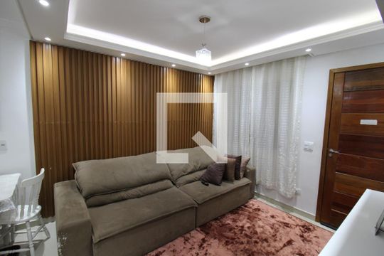 Sala / Cozinha de casa de condomínio à venda com 2 quartos, 50m² em Vila Isolina Mazzei, São Paulo