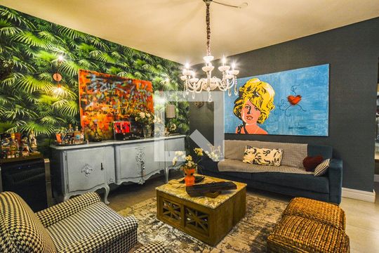 Sala de apartamento à venda com 2 quartos, 120m² em Vila Floresta, Santo André
