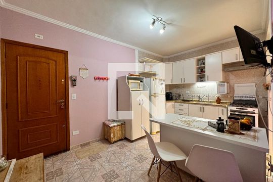 Cozinha de apartamento à venda com 3 quartos, 90m² em Vila Principe de Gales, Santo André