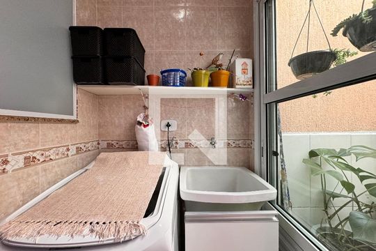 Lavanderia de apartamento à venda com 3 quartos, 90m² em Vila Principe de Gales, Santo André