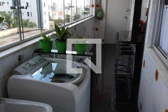 Área de Serviço de apartamento à venda com 4 quartos, 166m² em Santo Antônio, Belo Horizonte