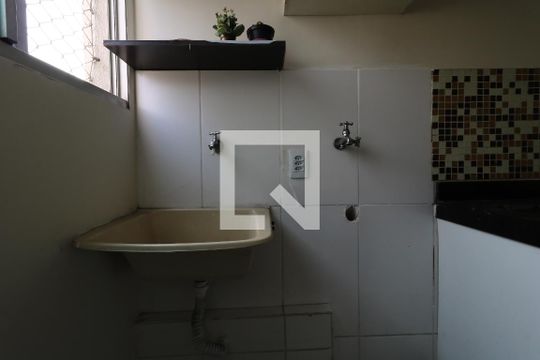 Área de Serviço de apartamento à venda com 2 quartos, 50m² em Vila Homero Thon, Santo André