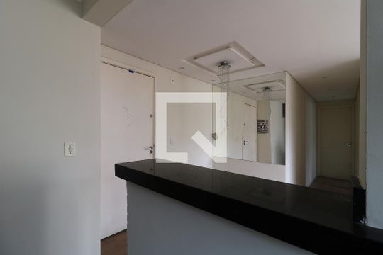 Cozinha de apartamento à venda com 2 quartos, 50m² em Vila Homero Thon, Santo André