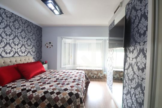 Suíte 2 de casa de condomínio à venda com 3 quartos, 151m² em Marechal Rondon, Canoas