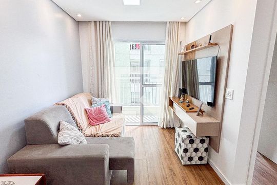 Sala - Sala de Jantar de apartamento à venda com 2 quartos, 53m² em Vila Alto de Santo Andre, Santo André