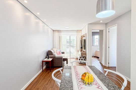 Sala - Sala de Jantar de apartamento à venda com 2 quartos, 53m² em Vila Alto de Santo Andre, Santo André