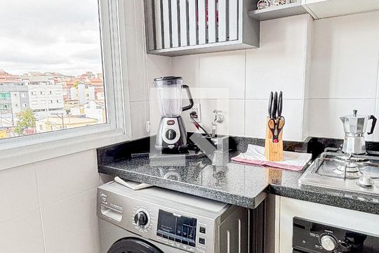 Área de Serviço de apartamento para alugar com 2 quartos, 53m² em Vila Alto de Santo Andre, Santo André
