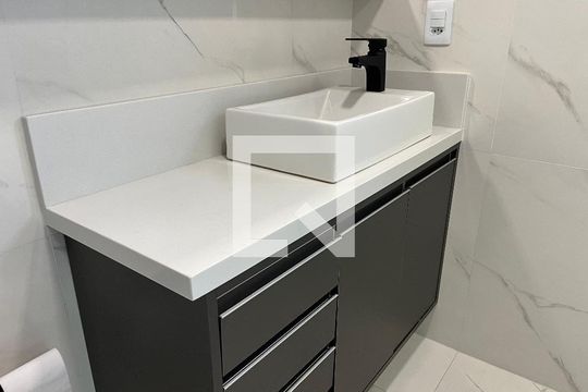 Banheiro da Suíte de apartamento à venda com 3 quartos, 104m² em Vila Clementino, São Paulo