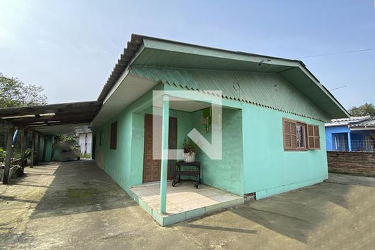 Fachada de casa para alugar com 2 quartos, 78m² em Santa Teresa, São Leopoldo