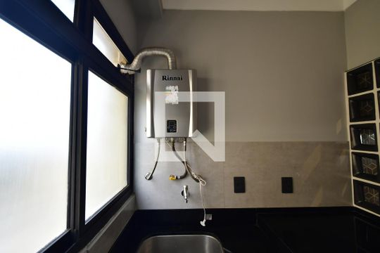 Área de Serviço - Detalhe de apartamento à venda com 1 quarto, 70m² em Mansões Santo Antônio, Campinas