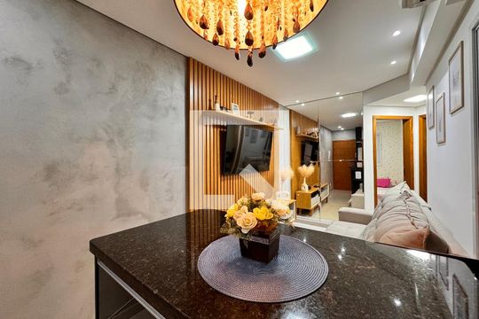 Sala de apartamento para alugar com 3 quartos, 110m² em Jardim Utinga, Santo André