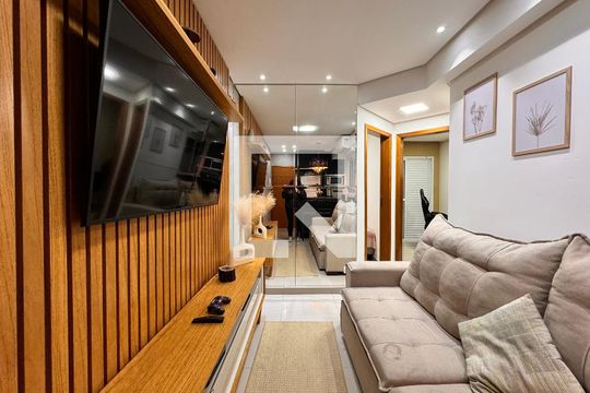 Sala de apartamento para alugar com 3 quartos, 110m² em Jardim Utinga, Santo André