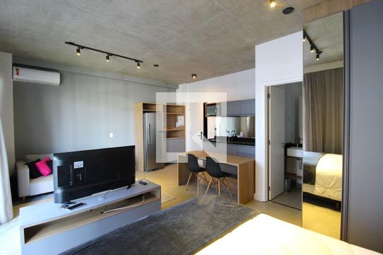 Quarto Suíte de kitnet/studio à venda com 1 quarto, 43m² em Vila Olímpia, São Paulo