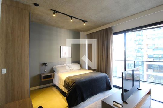 Quarto Suíte de kitnet/studio à venda com 1 quarto, 43m² em Vila Olímpia, São Paulo