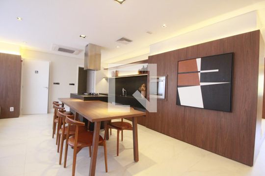 Área comum - Salão de Festas-Area Gourmet de apartamento para alugar com 1 quarto, 31m² em Indianópolis, São Paulo