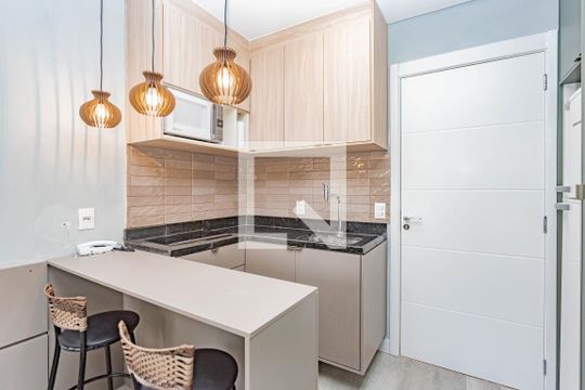 Cozinha de apartamento à venda com 1 quarto, 25m² em Ipiranga, São Paulo