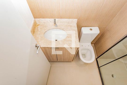 Banheiro de apartamento à venda com 1 quarto, 25m² em Ipiranga, São Paulo