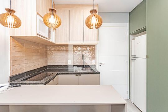 Cozinha de apartamento à venda com 1 quarto, 25m² em Ipiranga, São Paulo