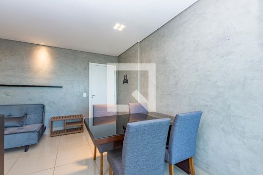 Sala de apartamento para alugar com 1 quarto, 55m² em Vila da Serra, Nova Lima
