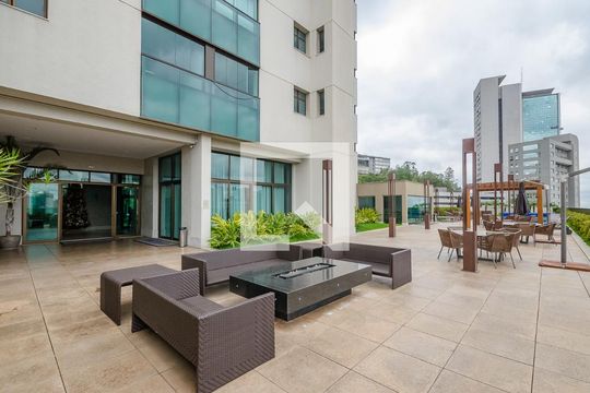Área comum de apartamento para alugar com 1 quarto, 55m² em Vila da Serra, Nova Lima