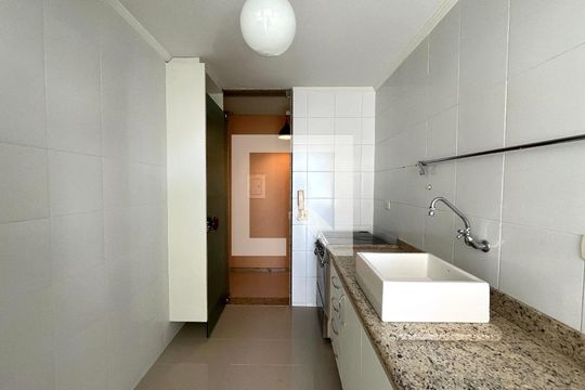Cozinha  de apartamento à venda com 2 quartos, 63m² em Vila Parque Jabaquara, São Paulo