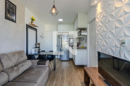 Sala de apartamento à venda com 1 quarto, 35m² em Real Parque, São Paulo