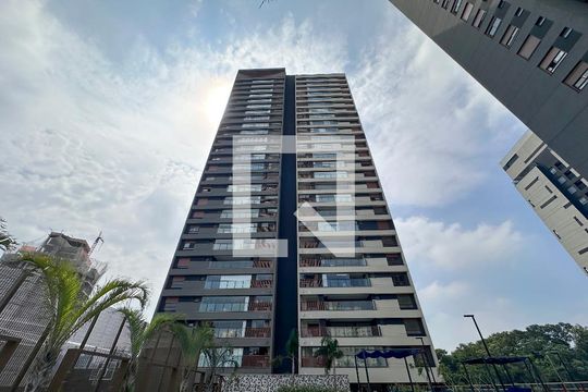 Fachada Bloco de apartamento à venda com 3 quartos, 110m² em Brooklin Novo, São Paulo