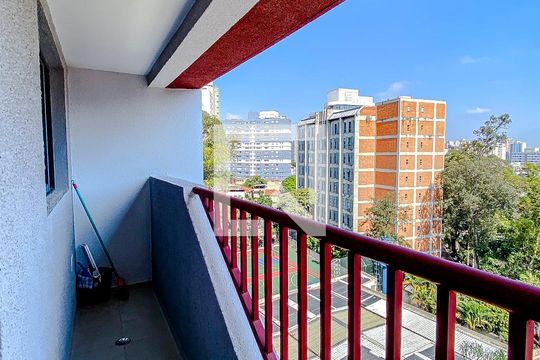 Varanda da Sala de kitnet/studio à venda com 1 quarto, 34m² em Vila Mariana, São Paulo