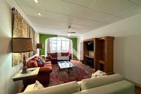 Sala de apartamento à venda com 4 quartos, 180m² em Copacabana, Rio de Janeiro