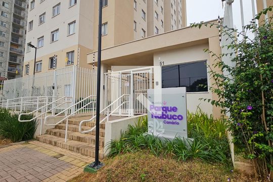 Fachada da Portaria de apartamento à venda com 1 quarto, 26m² em Jardim Itacolomi, São Paulo