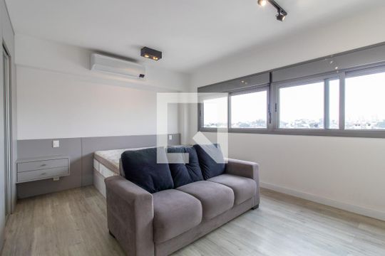 Sala de apartamento à venda com 1 quarto, 40m² em Chácara das Pedras, Porto Alegre