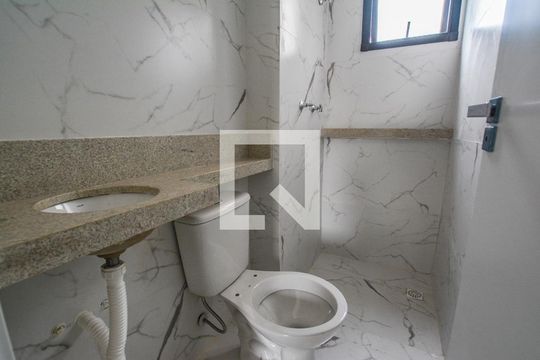 Banheiro da Suíte de apartamento à venda com 3 quartos, 140m² em Jardim Bela Vista, Santo André