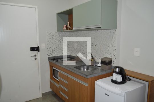 Cozinha de kitnet/studio à venda com 1 quarto, 23m² em Vila Mariana, São Paulo