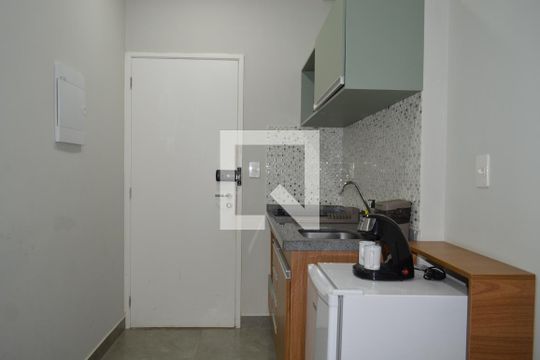 Cozinha de kitnet/studio à venda com 1 quarto, 23m² em Vila Mariana, São Paulo