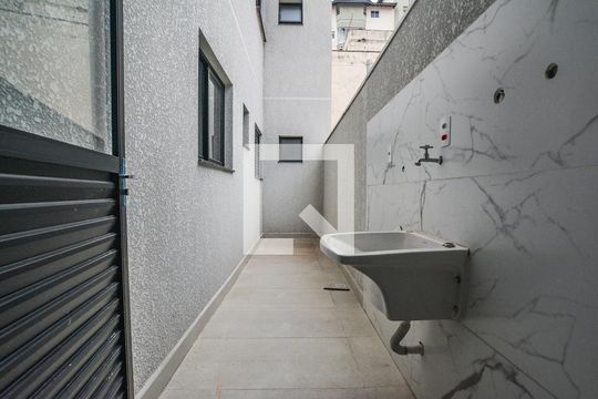 Área de Serviço de apartamento à venda com 3 quartos, 86m² em Jardim Bela Vista, Santo André
