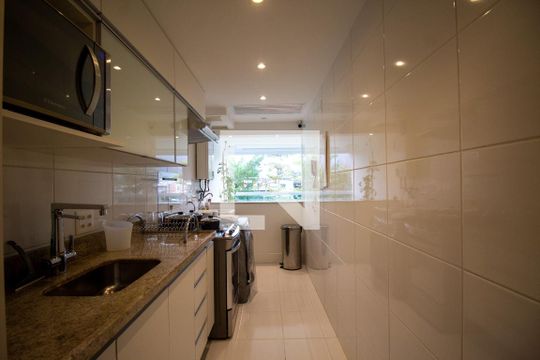 Cozinha e Área de Serviço de apartamento à venda com 2 quartos, 140m² em Recreio dos Bandeirantes, Rio de Janeiro