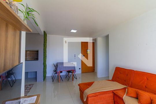 Sala de apartamento à venda com 1 quarto, 52m² em Marechal Rondon, Canoas