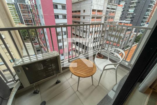 Varanda do Studio de kitnet/studio para alugar com 1 quarto, 25m² em Pinheiros, São Paulo