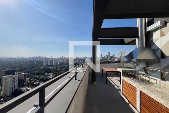 Churrasqueira de kitnet/studio para alugar com 1 quarto, 24m² em Pinheiros, São Paulo