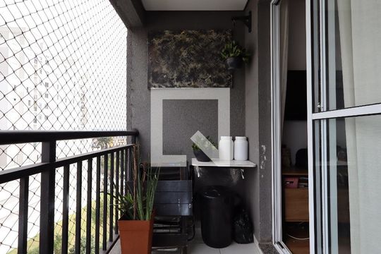 Varanda da Sala de apartamento para alugar com 2 quartos, 49m² em Vila Andrade, São Paulo