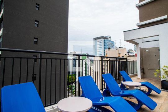 Área comum de kitnet/studio para alugar com 1 quarto, 25m² em Bela Vista, São Paulo