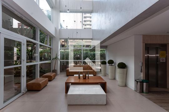 Área Comum - Recepção de kitnet/studio para alugar com 1 quarto, 33m² em Barra Funda, São Paulo