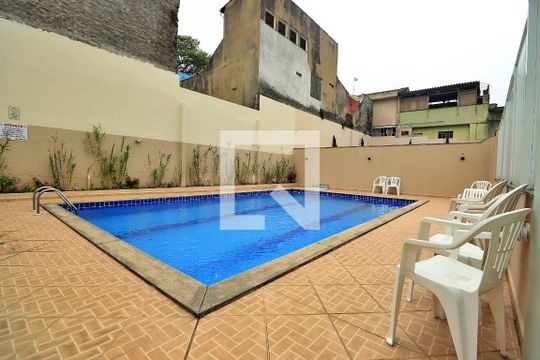 Área comum - Piscina de apartamento para alugar com 2 quartos, 50m² em Utinga, Santo André