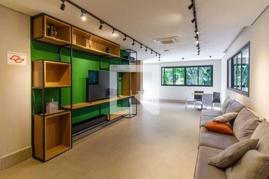 Área comum - Salão de festas de apartamento à venda com 1 quarto, 27m² em Perdizes, São Paulo