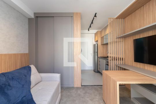 Sala e Quarto de apartamento à venda com 1 quarto, 22m² em Santana, São Paulo
