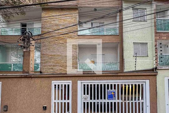 Fachada de apartamento à venda com 2 quartos, 61m² em Vila Alzira, Santo André