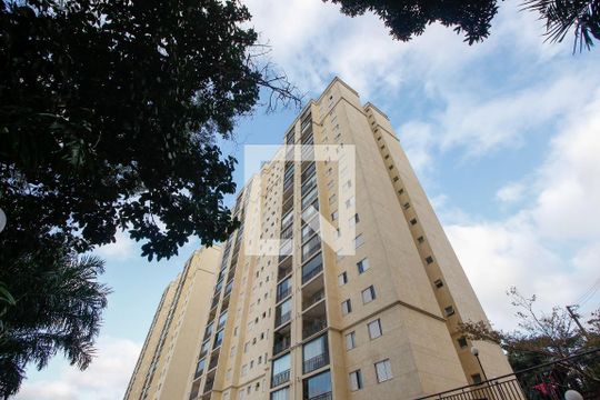 Fachada do bloco de apartamento à venda com 3 quartos, 79m² em Chácara Agrindus, Taboão da Serra