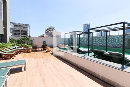Área comum - Piscina de kitnet/studio à venda com 1 quarto, 24m² em Vila Olímpia, São Paulo