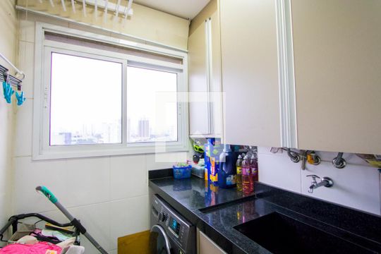 Área de serviço de apartamento à venda com 3 quartos, 84m² em Vila América, Santo André